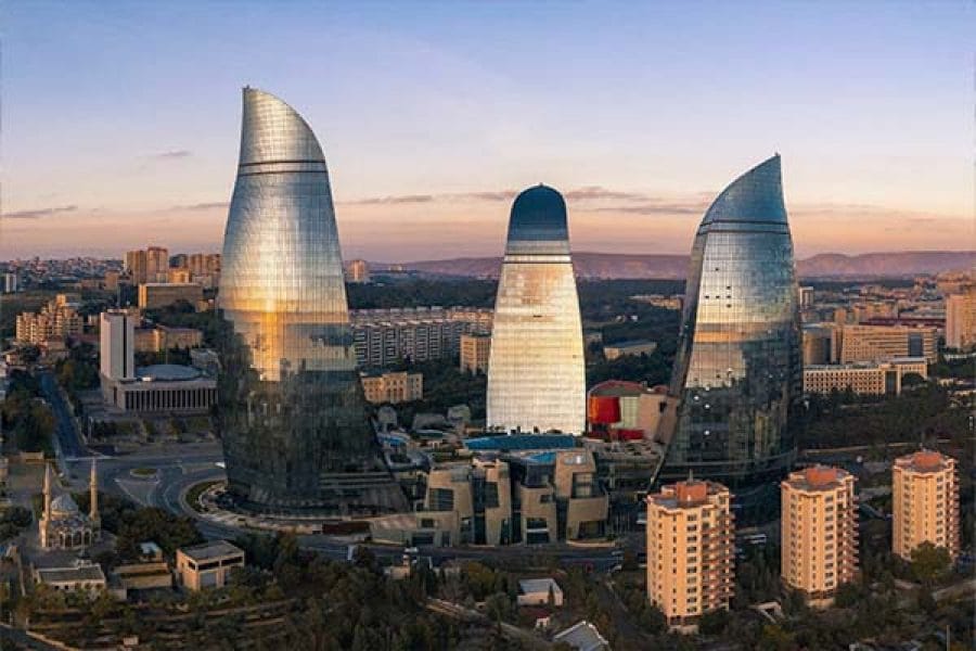 Azure Azerbaijan: Mountains, Lakes & City Lights